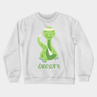 Dinosore (green dinosaur) Crewneck Sweatshirt